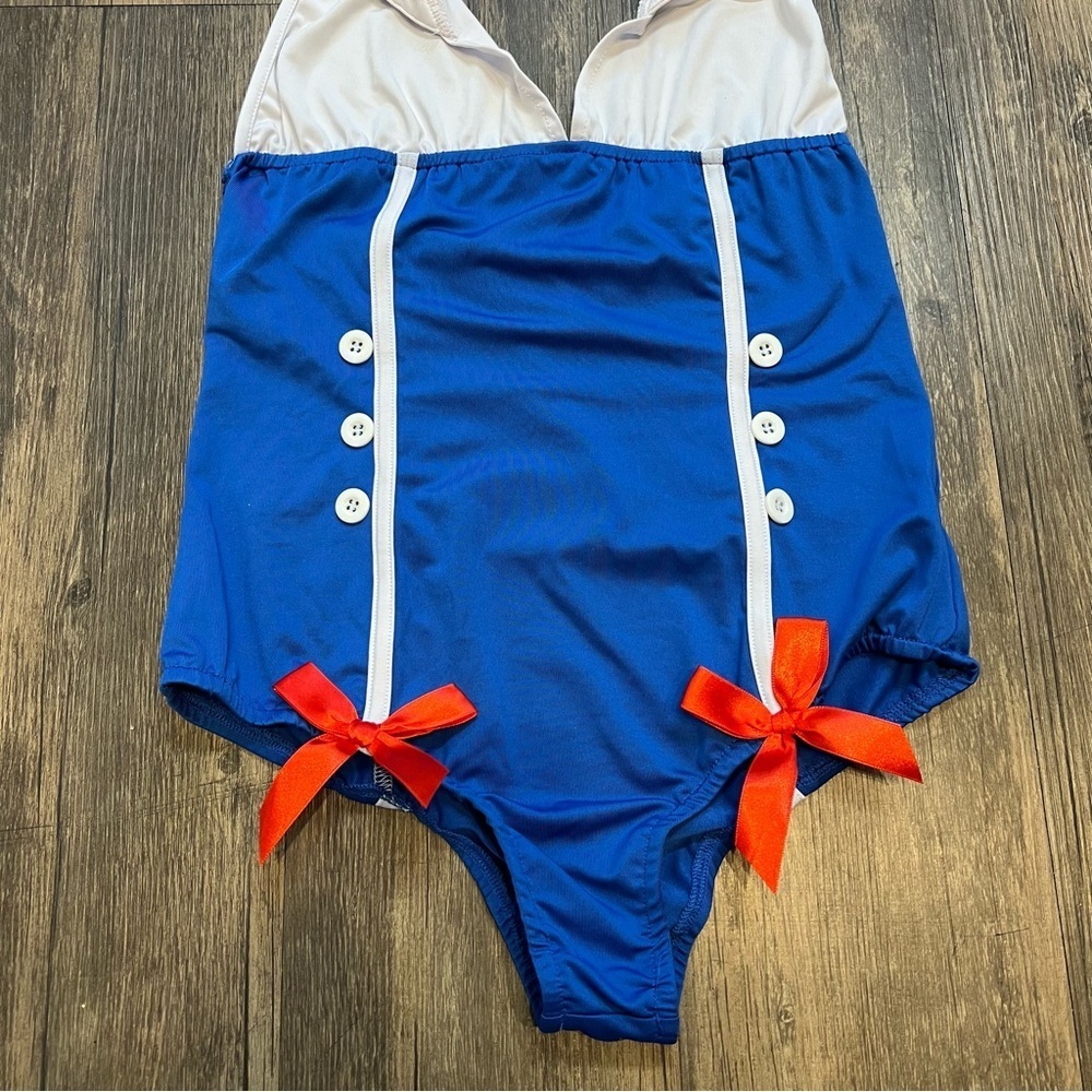 Sexy Sailor Navy Women’s Leotard Halloween Cost Play Costume - Picture 5 of 13